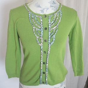 Anthropologie HWR Green Cardigan -S